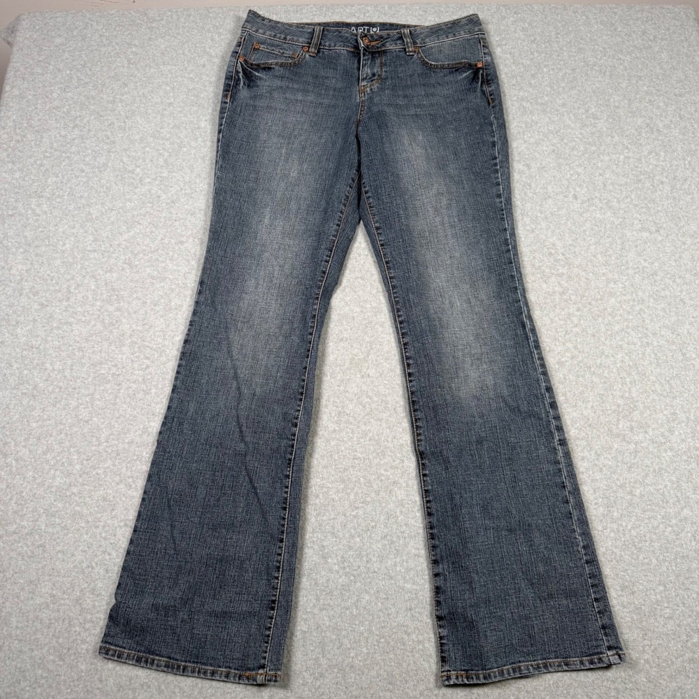 Apt. 9 Maxwell Fit Bootcut Jeans Womens 8 Stretch Denim Blue Western Rodeo